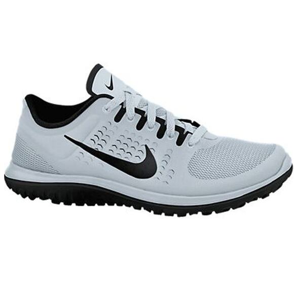 Nike Mens Free Style Lite Run Sneakers Lightweight White Black Size 11.5 - Picture 1 of 12